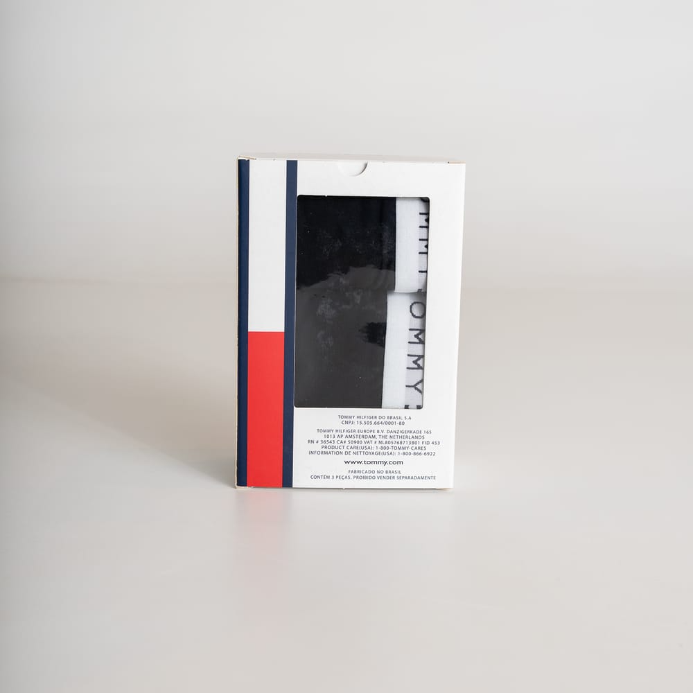 (Compre 3 Leve 5) Kit 5 Camisetas Tommy H + Pack com 3 Cuecas Boxer de Brinde
