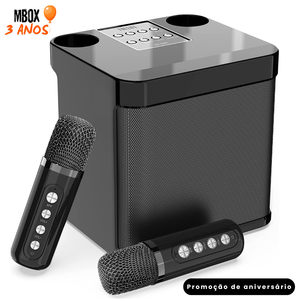 Clientes VIP Mbox Karaokê com 2 microfones sem fio