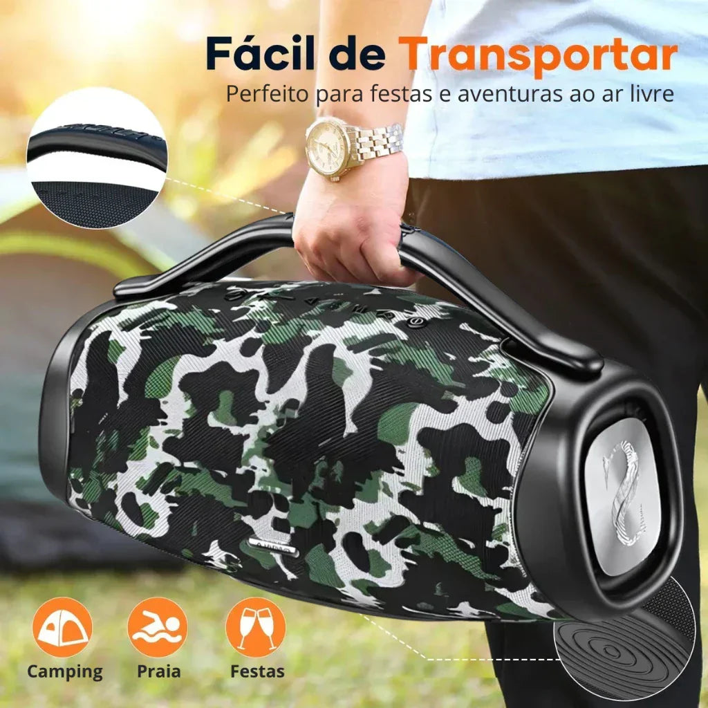 🔥 OFERTA IMPERDÍVEL! 🔊 A BOOMBOX DR-909 CHEGOU COM 200W DE POTÊNCIA — SOM ABSURDAMENTE POTENTE PARA SUA FESTA!