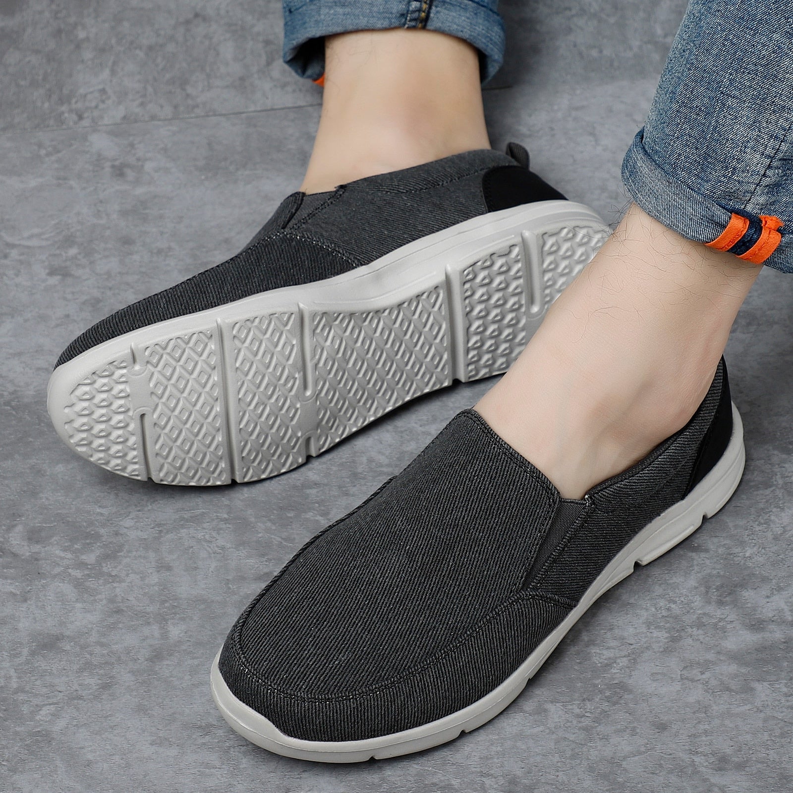 Sapato Slip-On Masculino de Lona - Verão Confortável