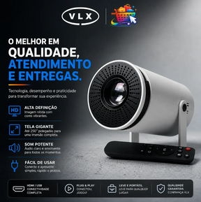 Projetor Portátil 4k Hd Android 11.0 Smart Wifi 5g Bluetooth