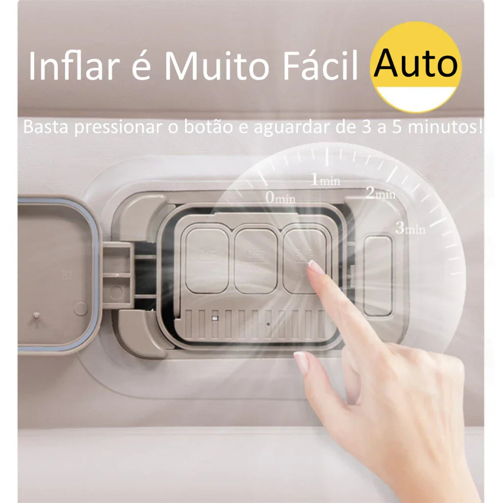 🔥Colchão Inflável Queen Casal Cama De Campanha Bomba Inflável Com Bateria De Lítio Integrada JOYFOX - Oferta limitada!🔥