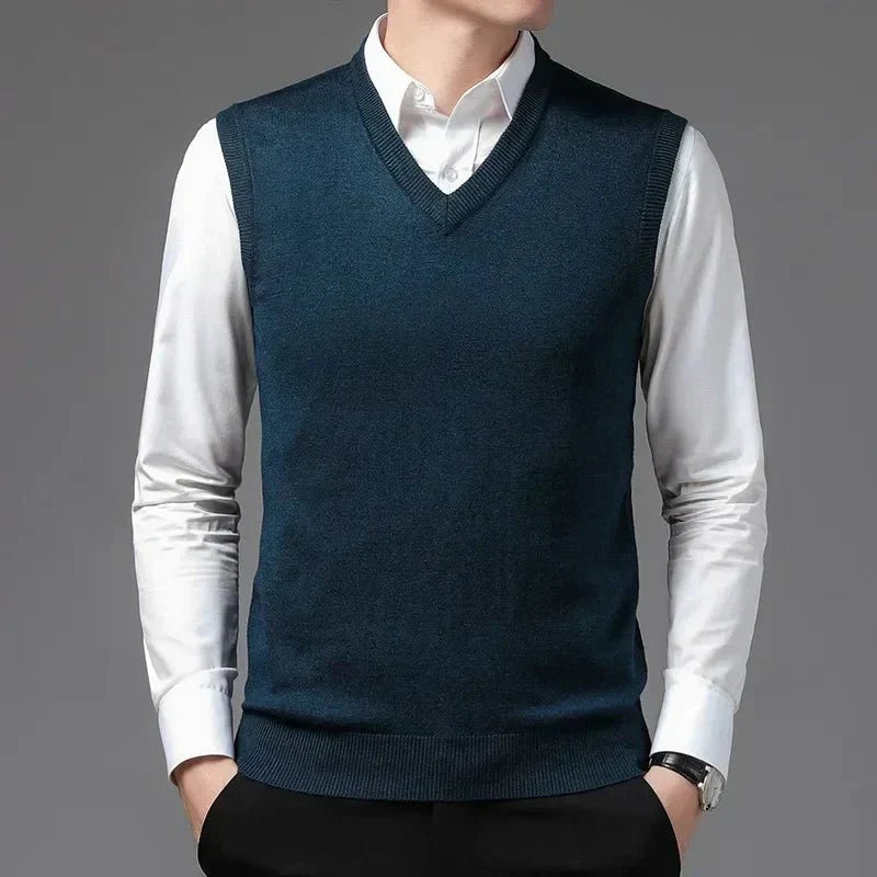 Colete Masculino de Lã - Elegância e Conforto