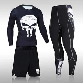 Conjunto de Compressão Masculino - 3 Peças