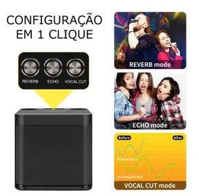 Clientes VIP Mbox Karaokê com 2 microfones sem fio